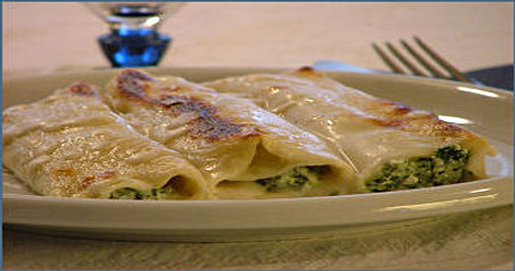 Cannelloni ricotta e spinaci